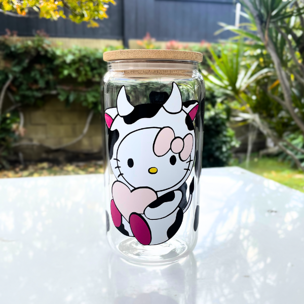 Hello Kitty Glass Can