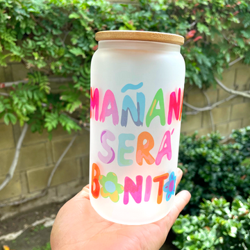 Manana sera Bonito frozen glass 16 oz