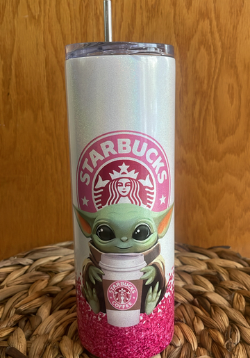 Sublimation tumbler Yoda